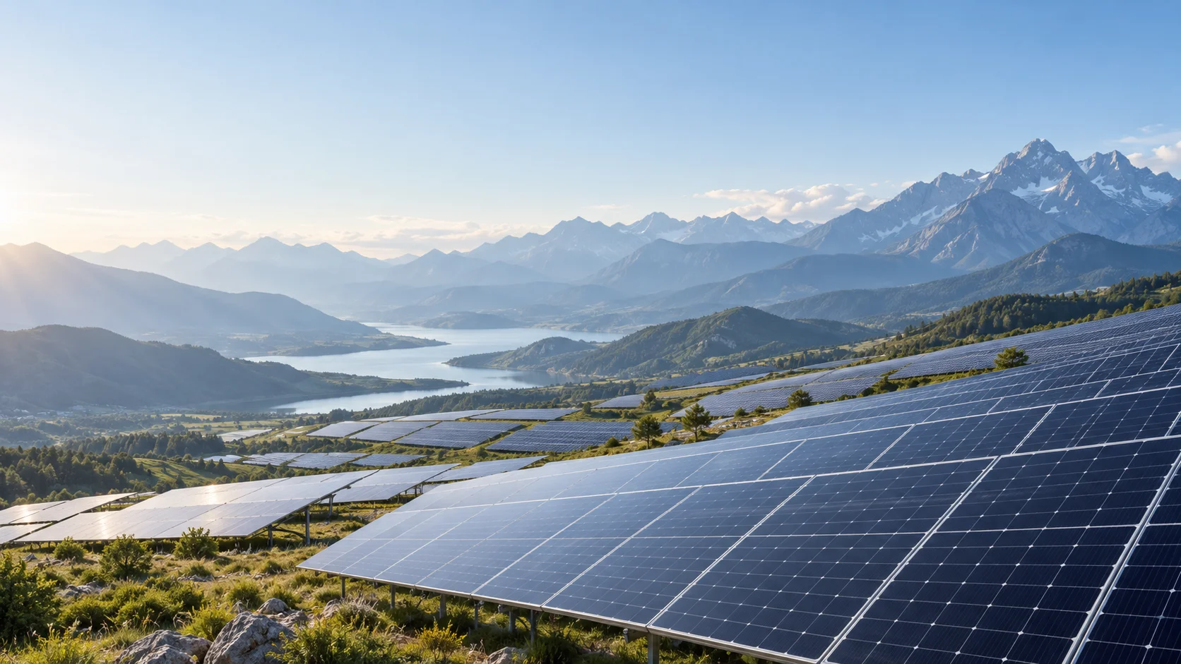 Conceptual solar landscape for layout review; not an Ecoreesun project
